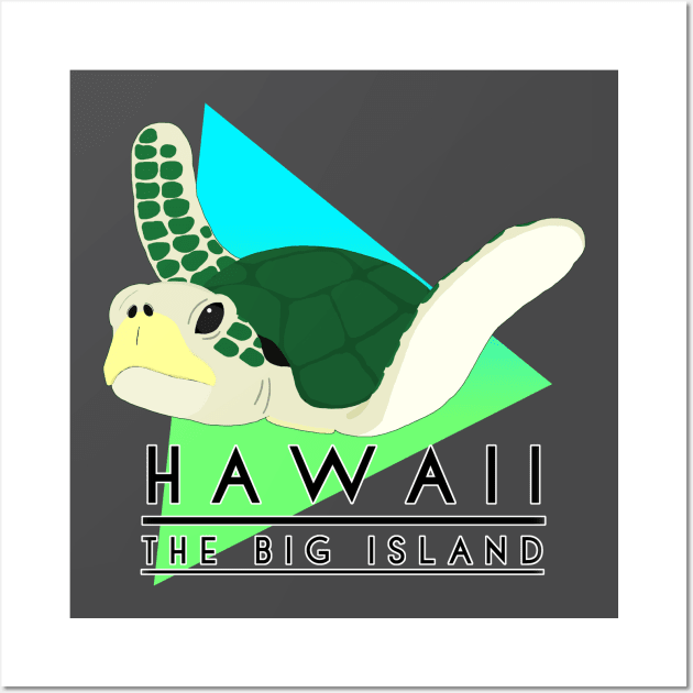 Big Island Sea Turtle Wall Art by QuasaiBonsai